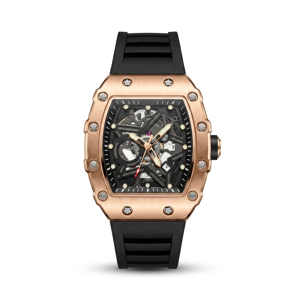 Apex Skeleton Rose Gold Edition Watch