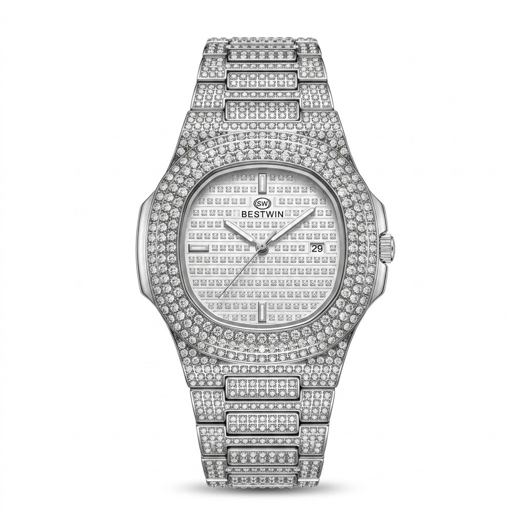 Bestwin Iced Silver Watch