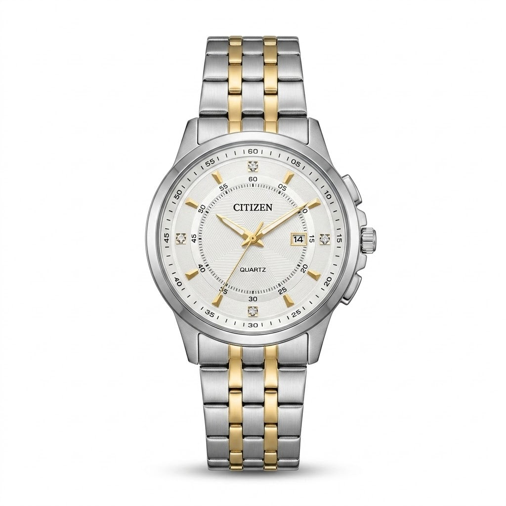 Citizen Two-Tone Classic White Dial Watch