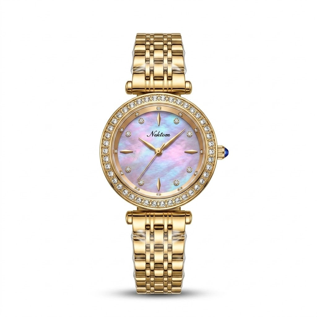 Nektom Elegance Gold Mother-of-Pearl Watch